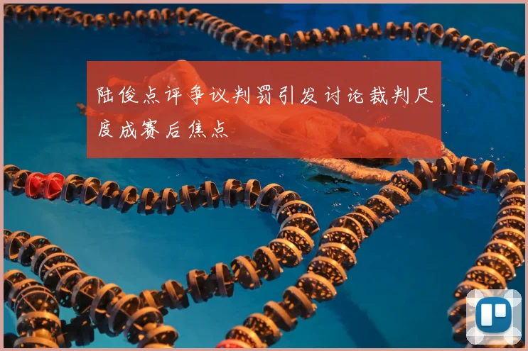 陆俊点评争议判罚引发讨论裁判尺度成赛后焦点